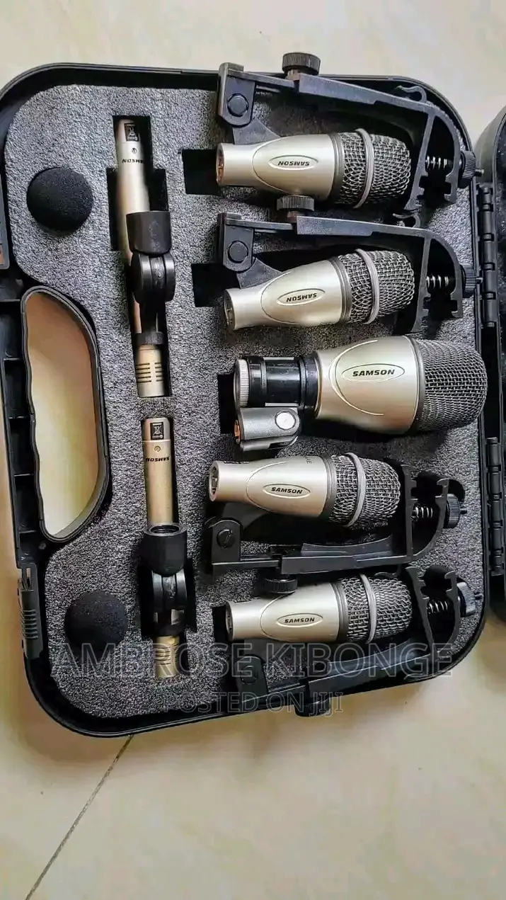 SAMSON AUDIO 7 Kit Dynamic Wired Drum Microphone System Pack