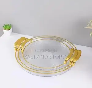 Transparent Fruits Round Tray