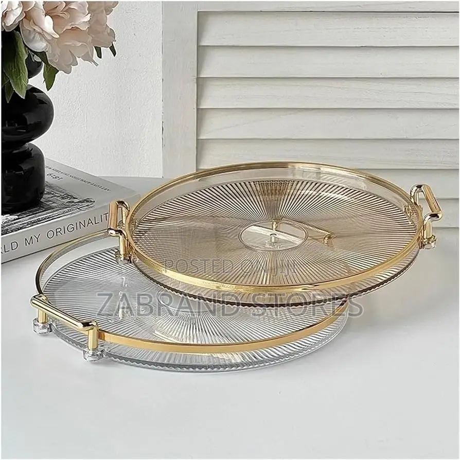 Transparent Fruits Round Tray
