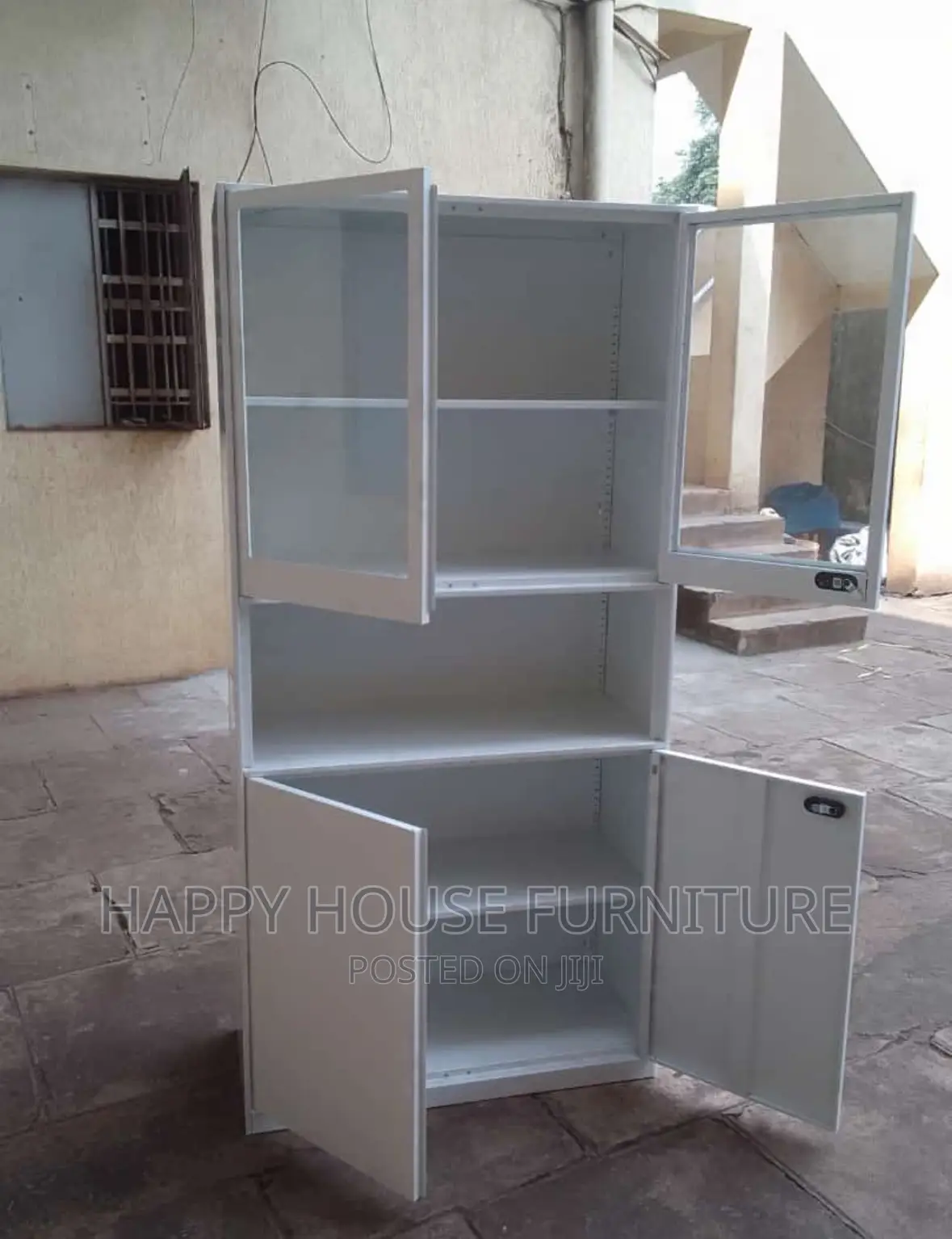 4 Door Half Glass Filing Cabinet