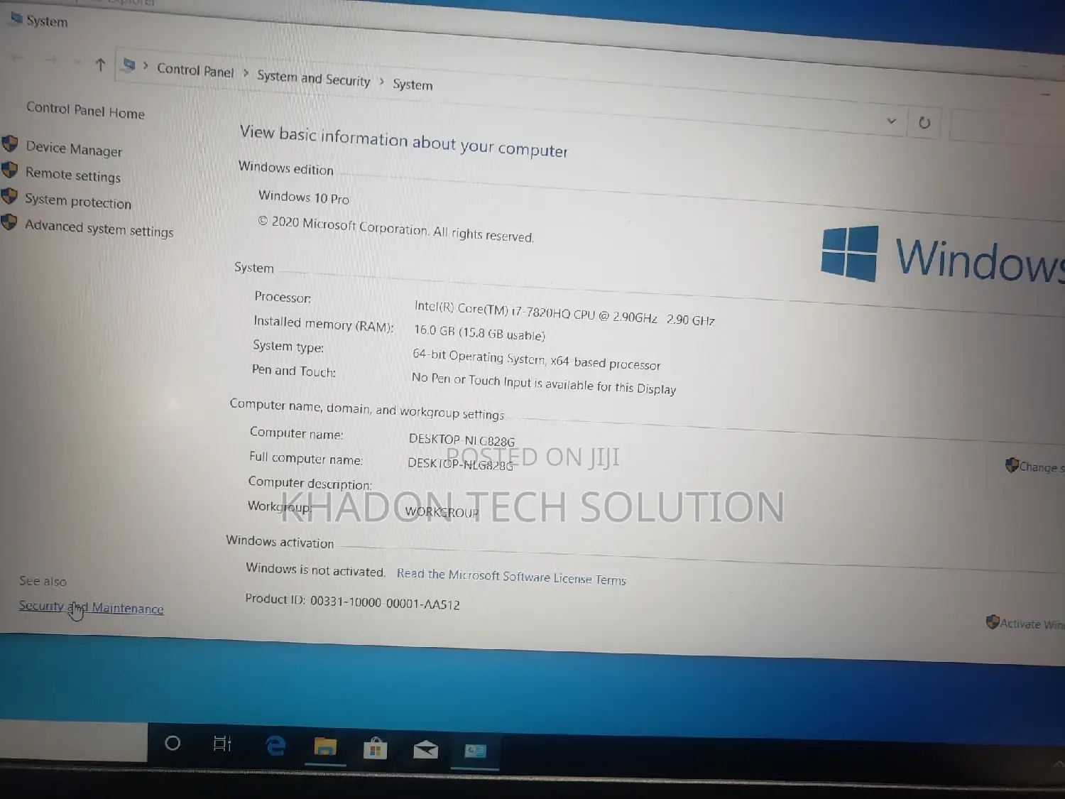 Laptop Lenovo ThinkPad P51 16GB Intel Core I7 SSD 500GB