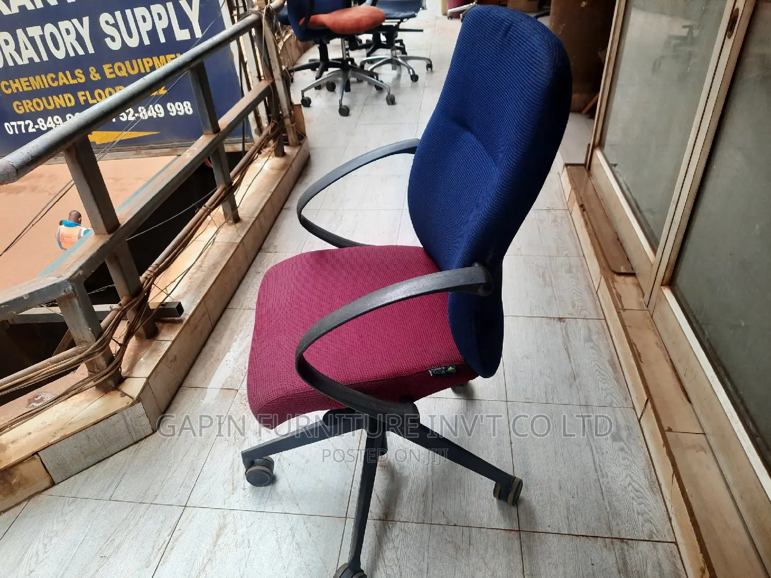 Blue- Red Office Chair