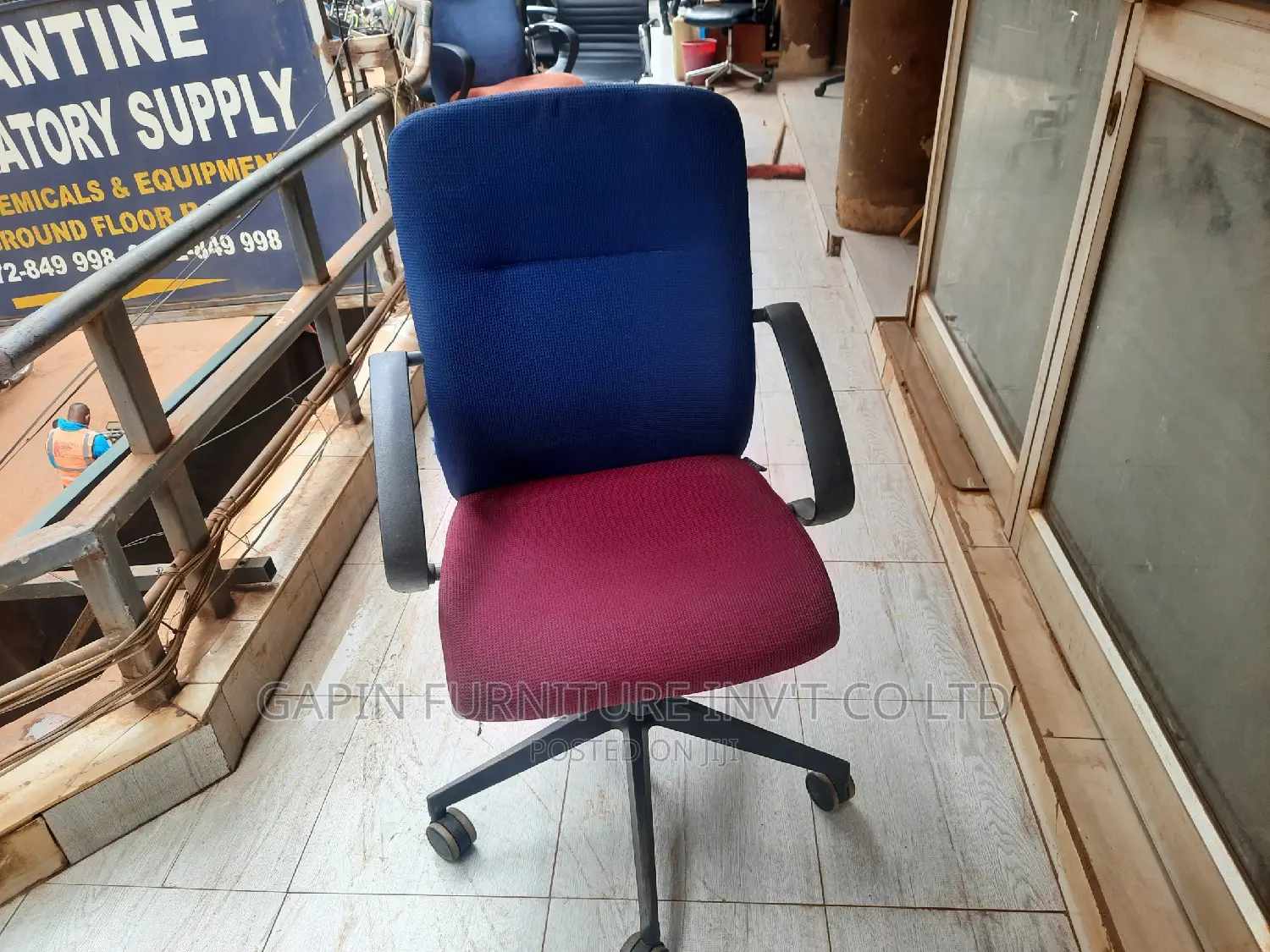 Blue- Red Office Chair