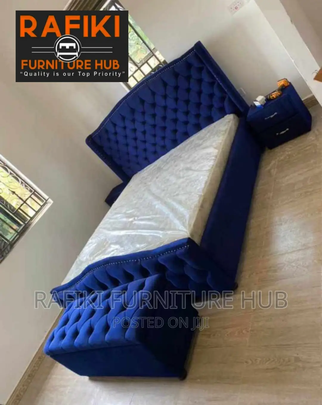 Fabric Bed / Wooden Bed / 5by6 Bed / Good Bed / Best Bed
