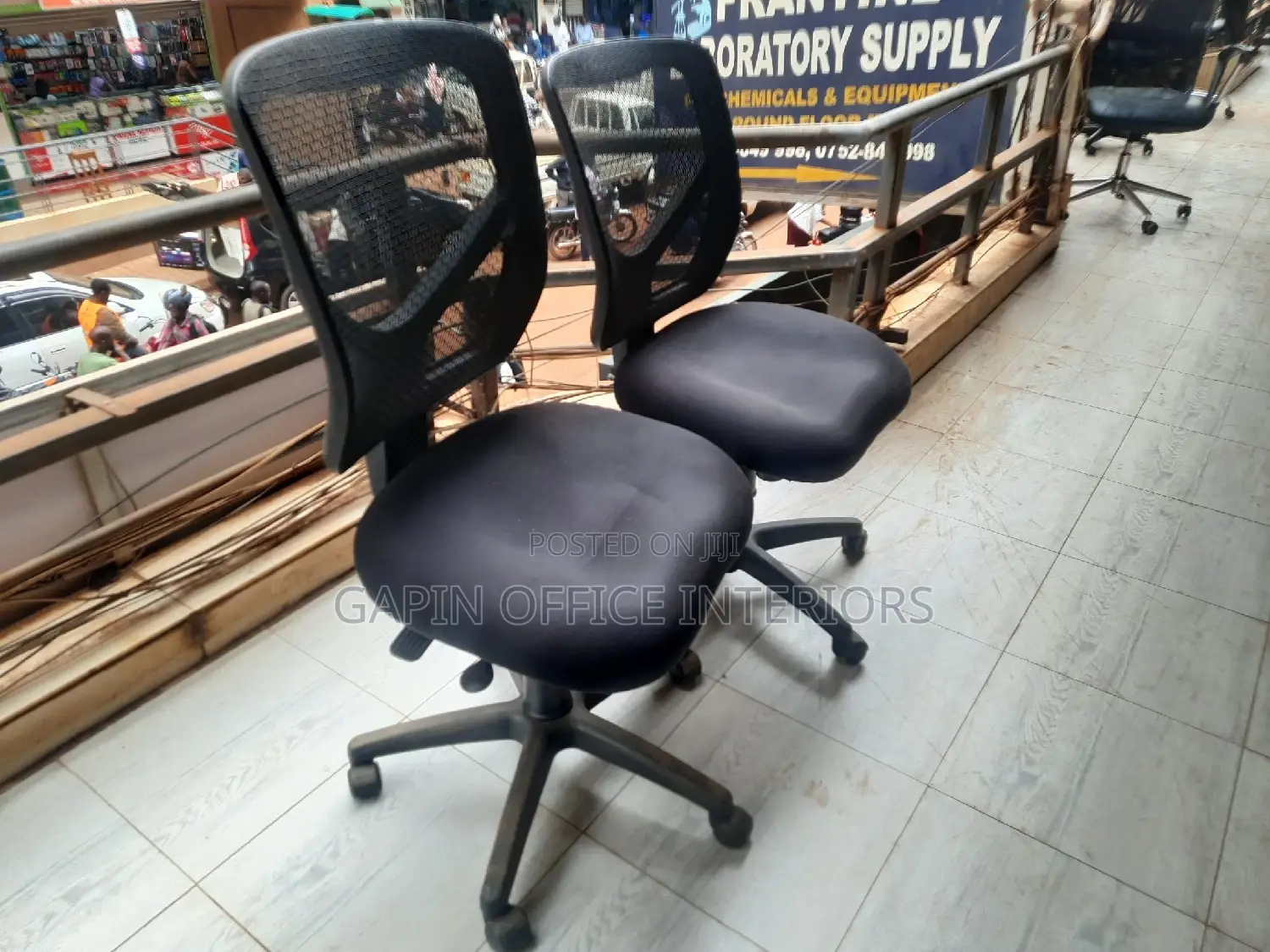 Office Back Mesh Chairs, 2 Pieces