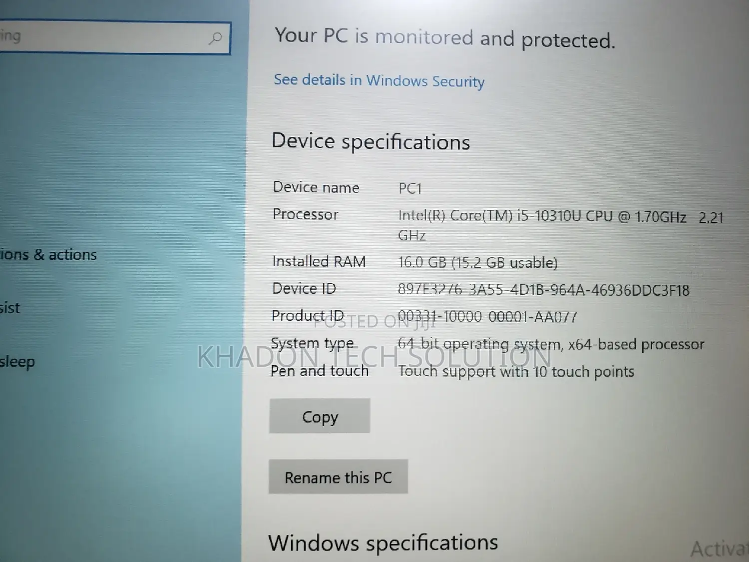 Laptop Lenovo ThinkPad T14 16GB Intel Core I5 SSD 256GB