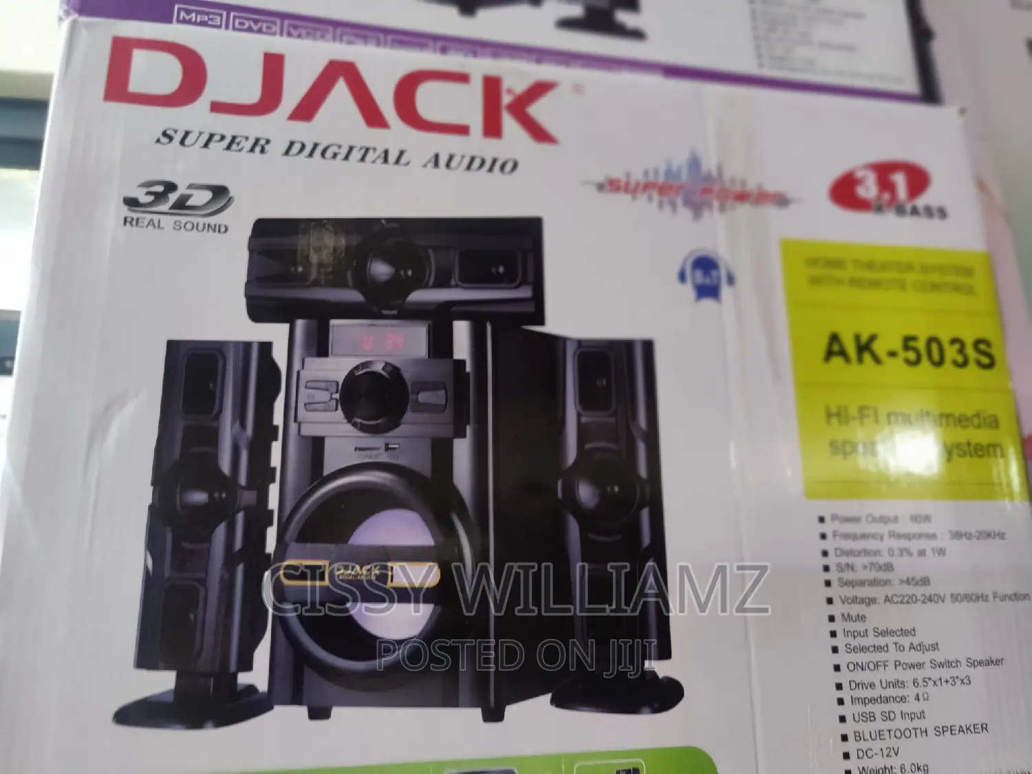Djack 3.1 X-Bass Bluetooth Woofer/Djack Woofer