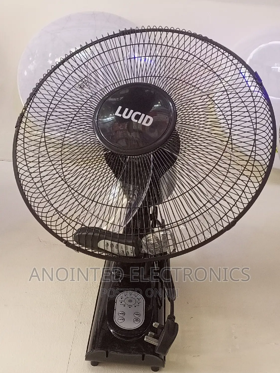 Lucid Original Wall Fan With a Remote
