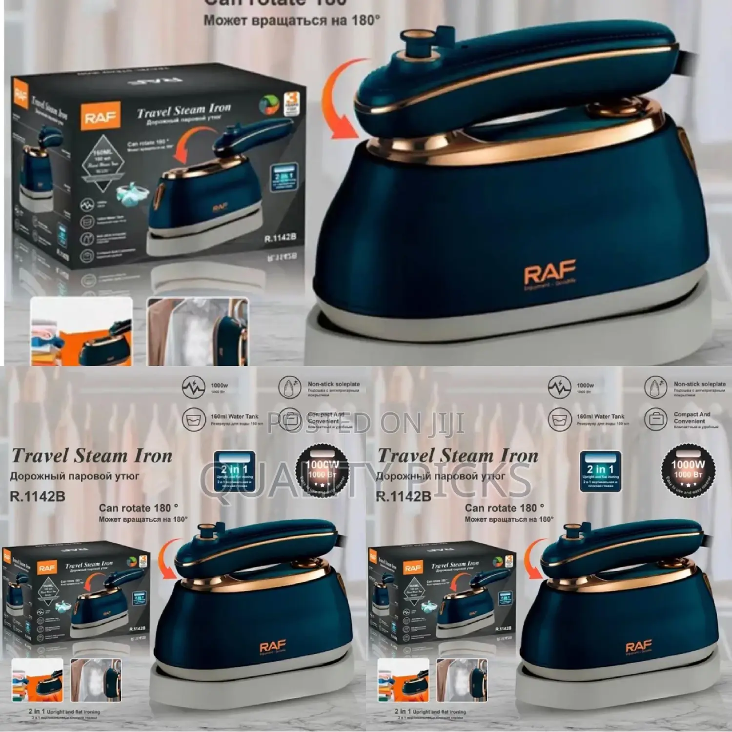 Electric Raf Travel Steam Iron