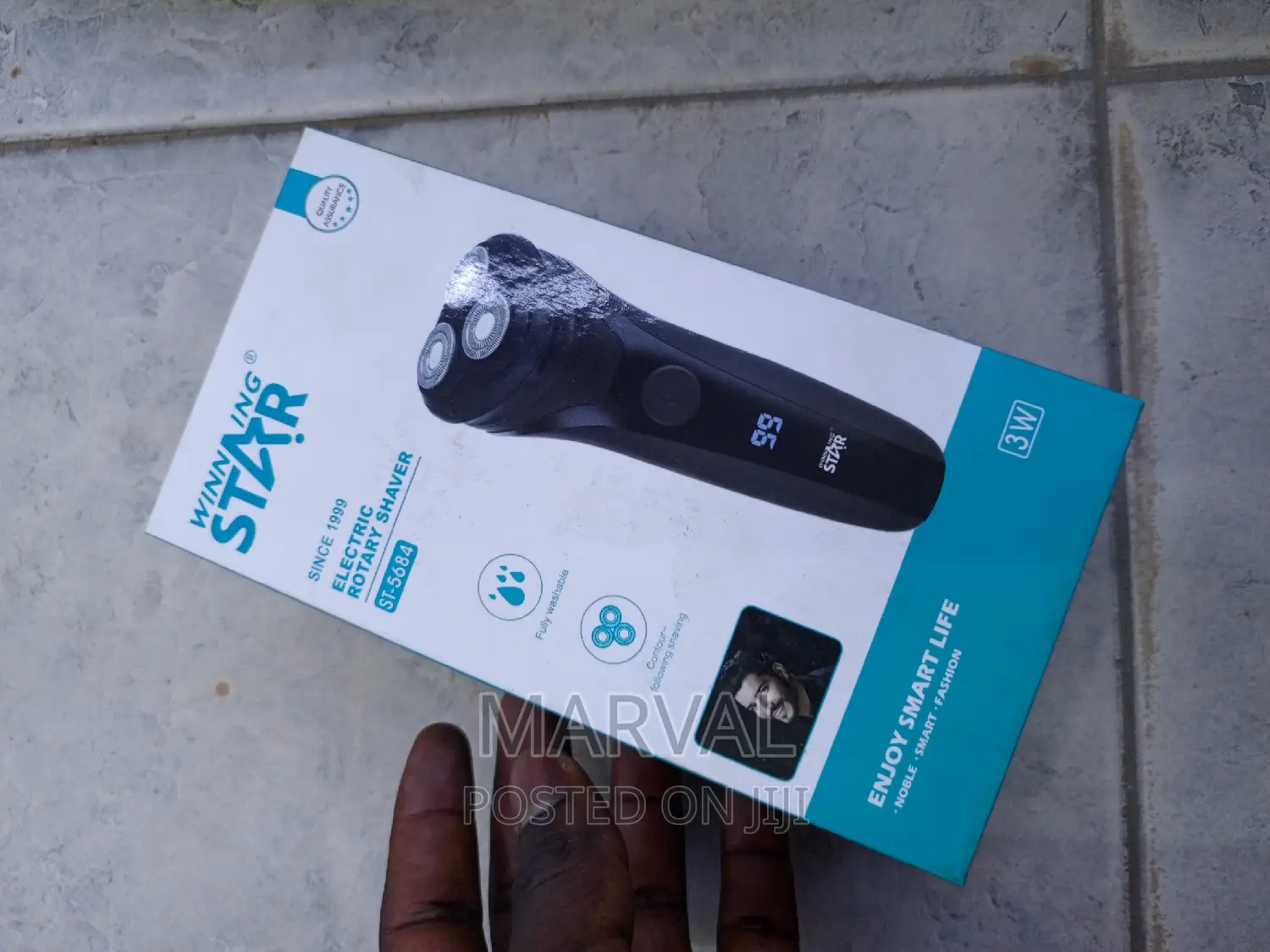 Winning Star 3 Blade Travel Lock Protection Rotary Shaver