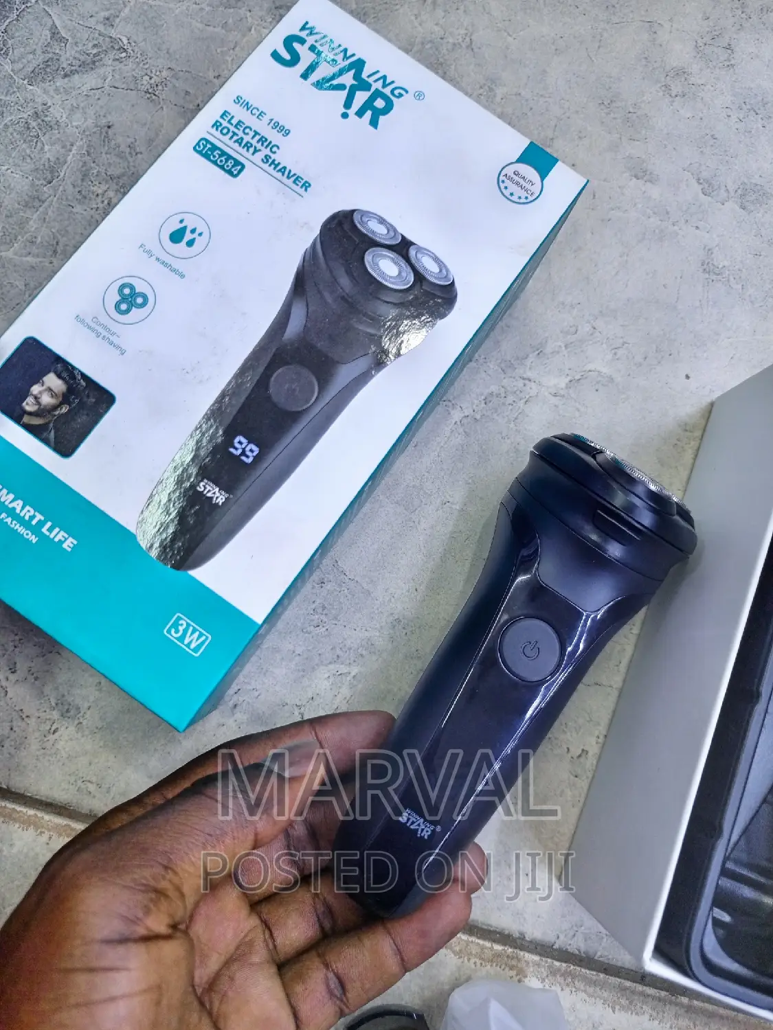 Winning Star 3 Blade Travel Lock Protection Rotary Shaver