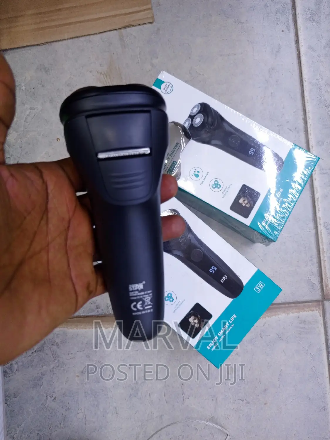 Winning Star 3 Blade Travel Lock Protection Rotary Shaver