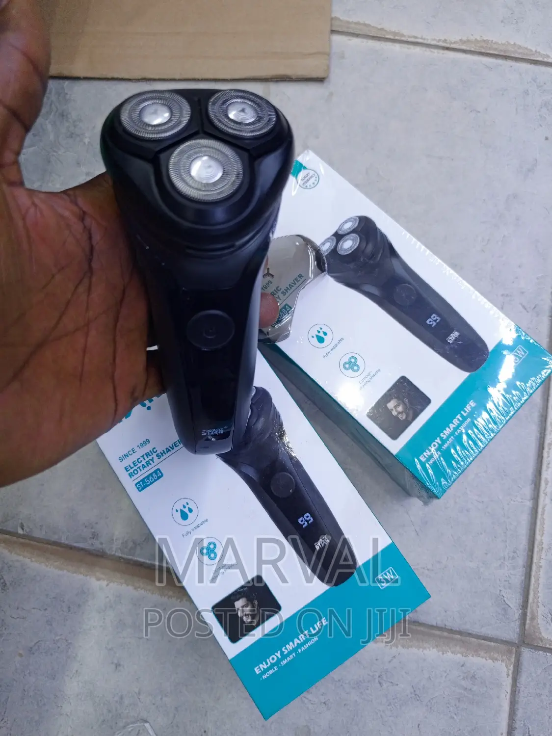 Winning Star 3 Blade Travel Lock Protection Rotary Shaver