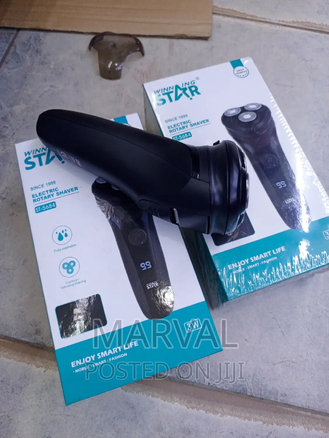 Winning Star 3 Blade Travel Lock Protection Rotary Shaver