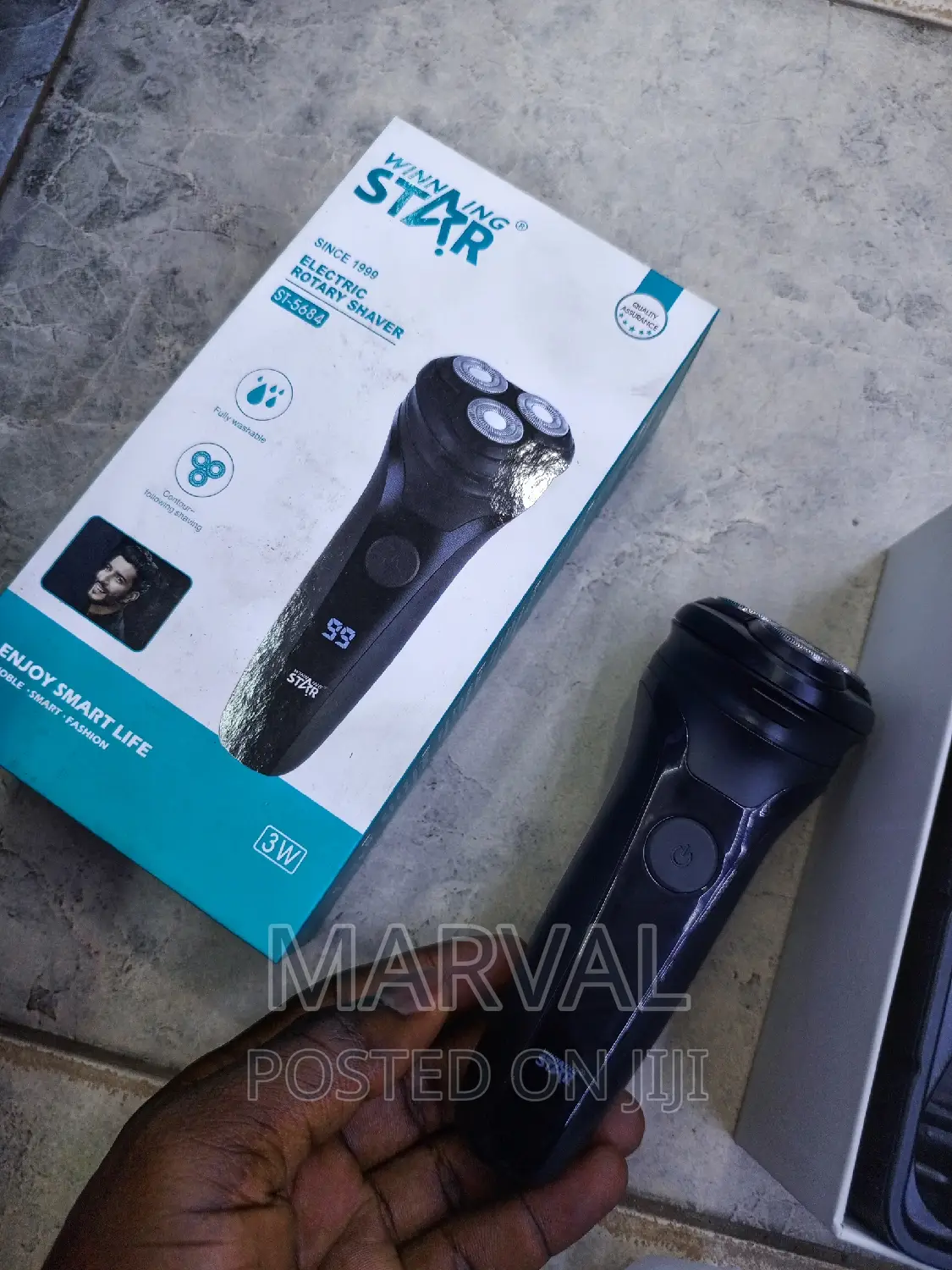 Winning Star 3 Blade Travel Lock Protection Rotary Shaver