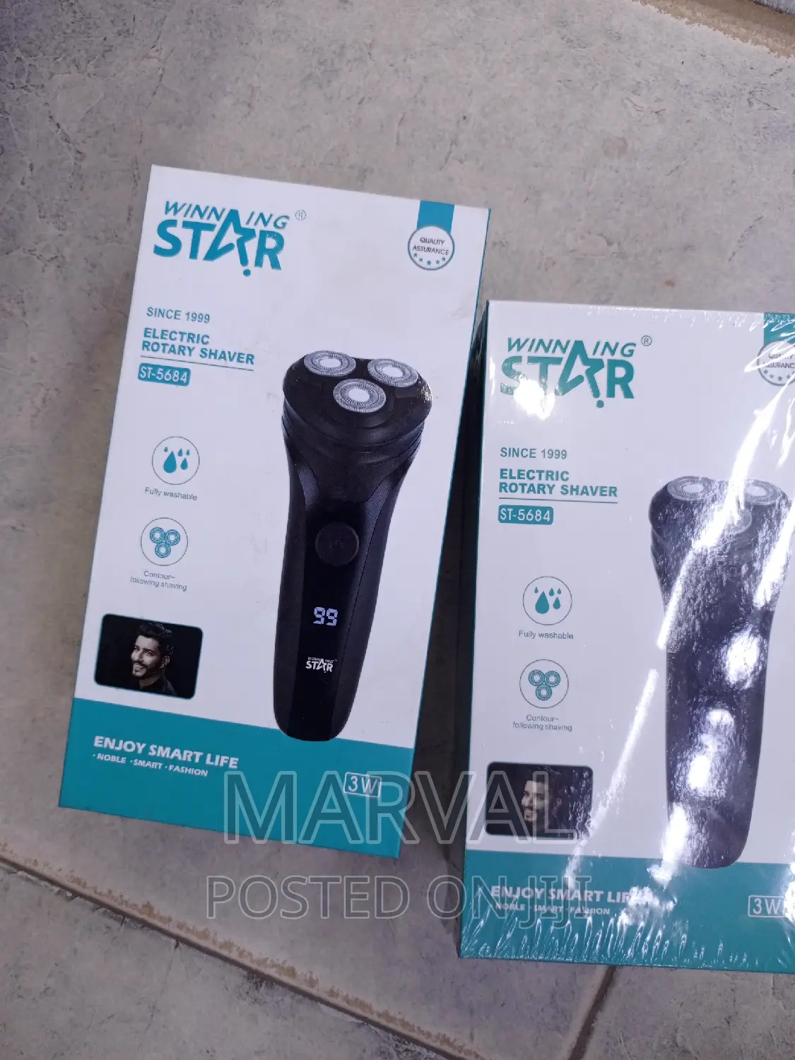 Winning Star 3 Blade Travel Lock Protection Rotary Shaver