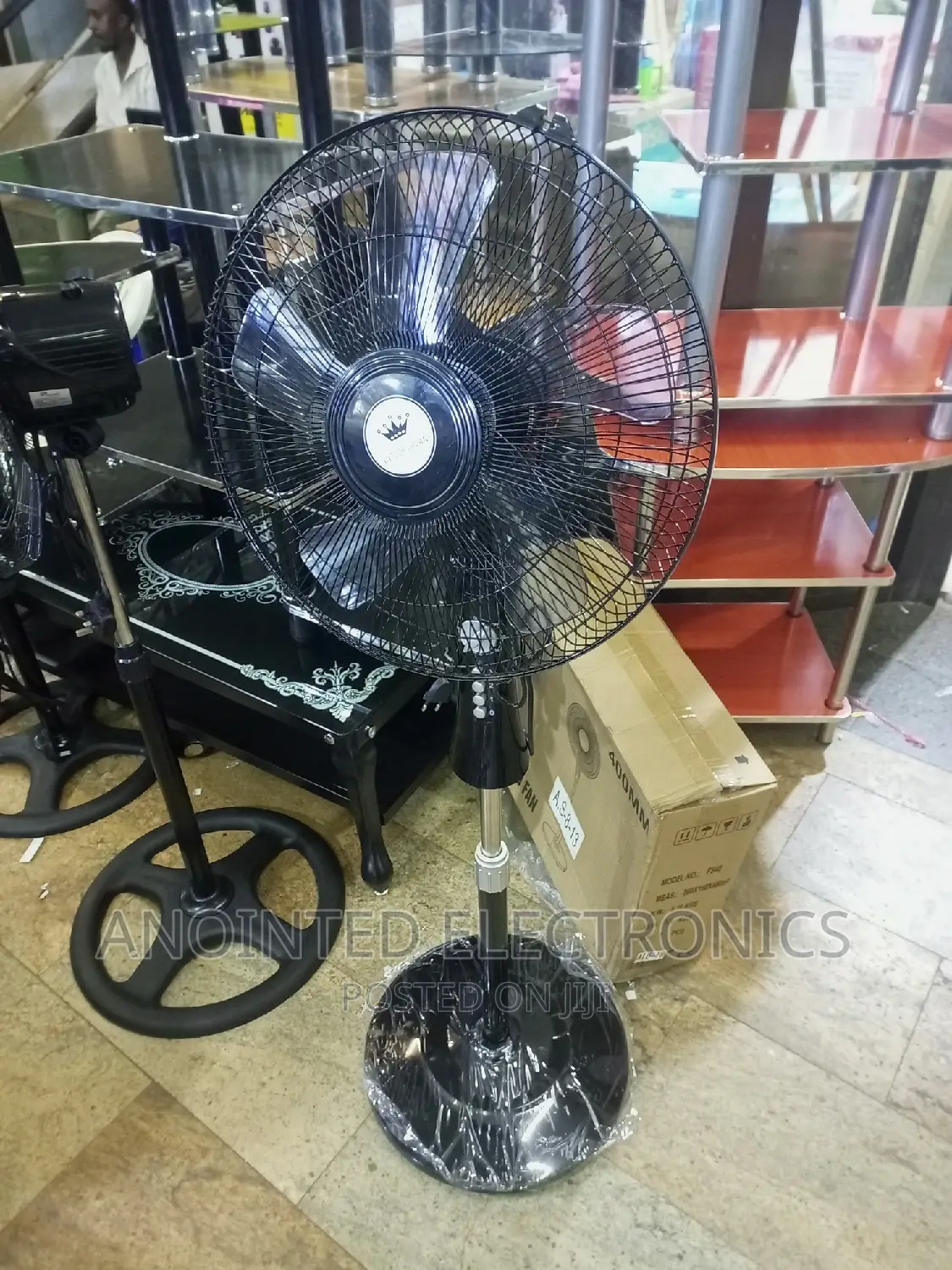 Black Stand Fans No Making Noise