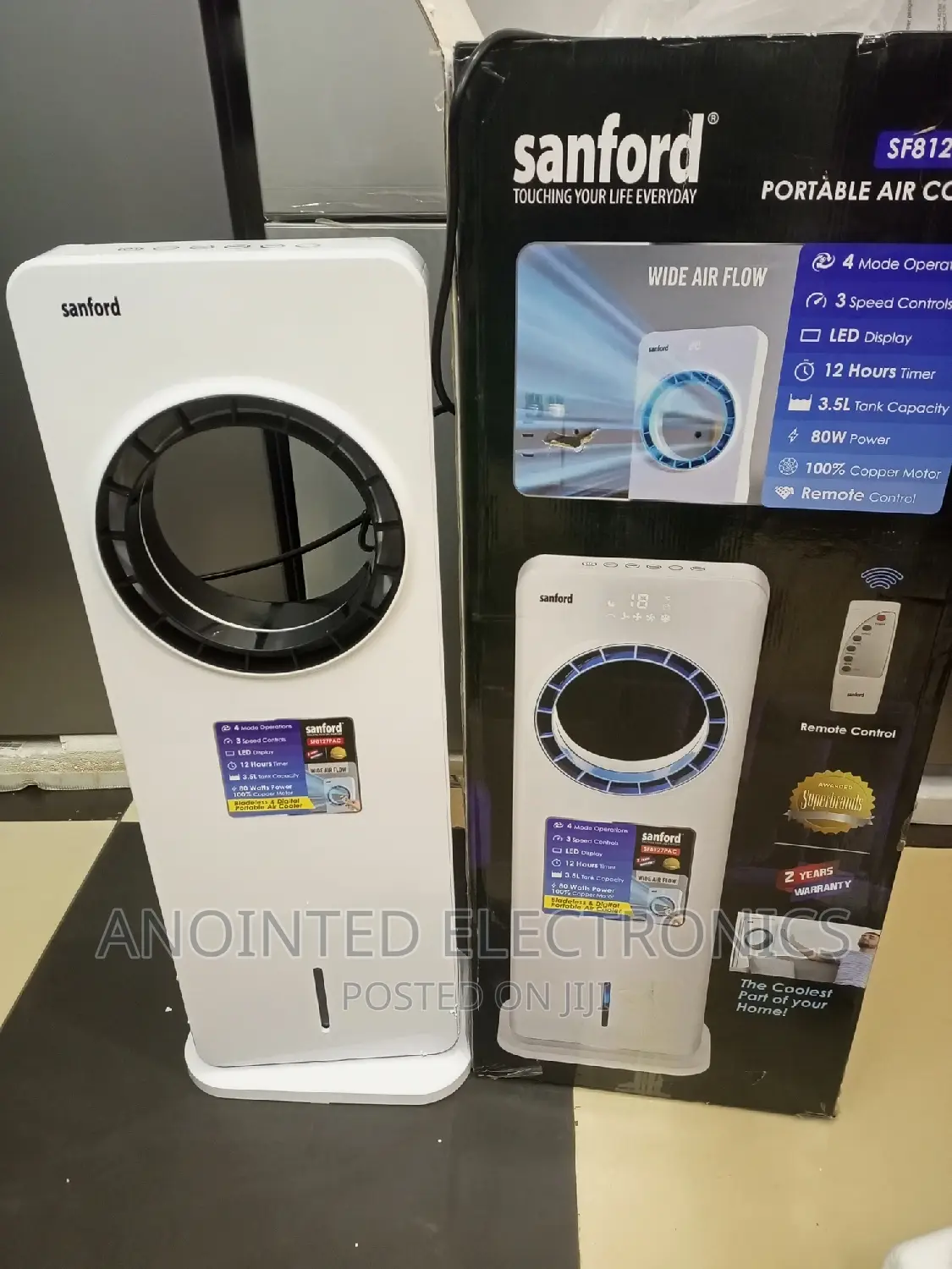 Portable Air Cooler 3.5L With a Remote