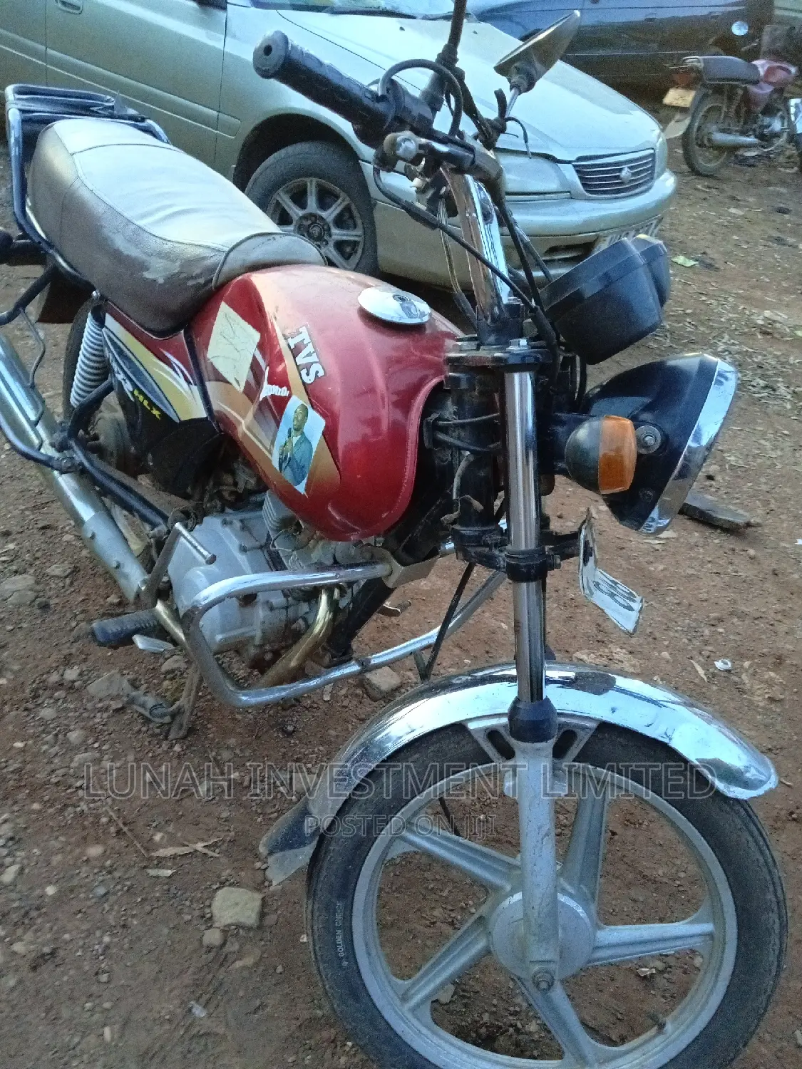 TVS XL 100 2024 Red