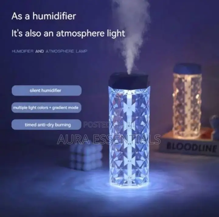 Crystal Night Light Humidifier ( 400ml)