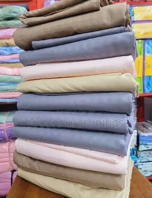 5*6 Plain Stripped Bedsheets
