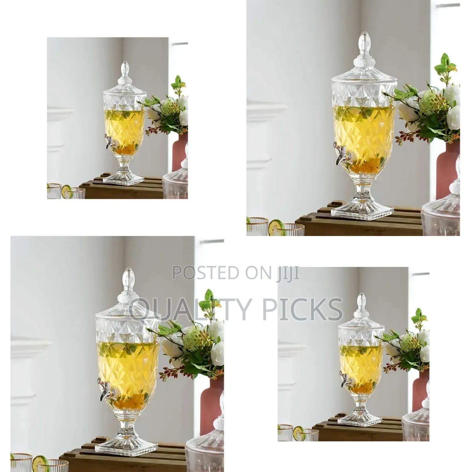 Brand Glass Juice Dispenser
