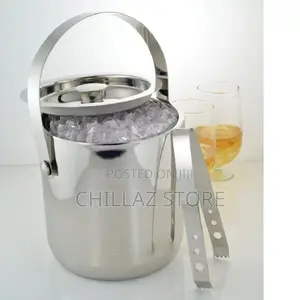 Stainless Steel Ice Bucket With Lid.