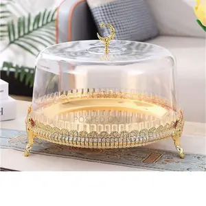 Cake Stand With Glass Cover.