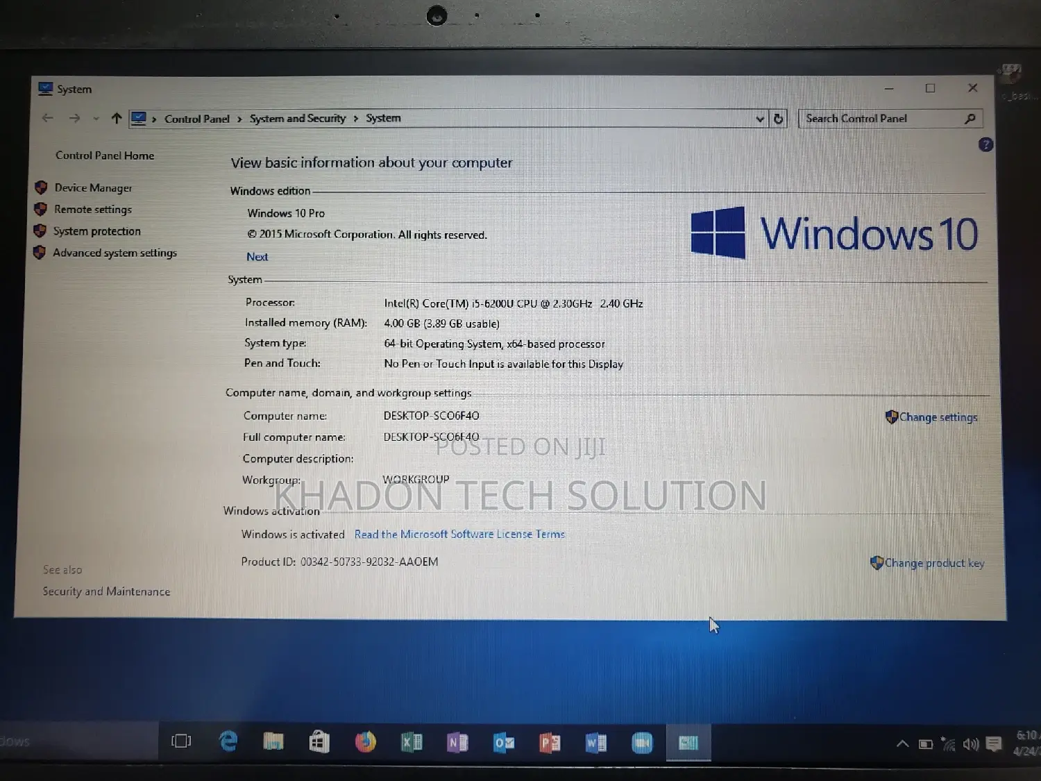 Laptop Lenovo ThinkPad T470 4GB Intel Core I5 HDD 320GB