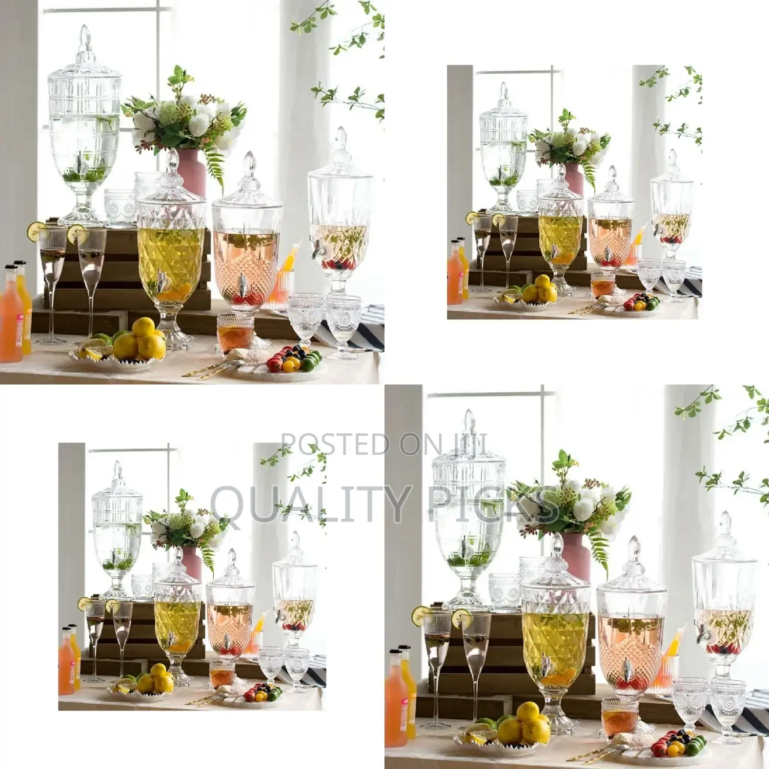 Brand Glass Juice Dispenser