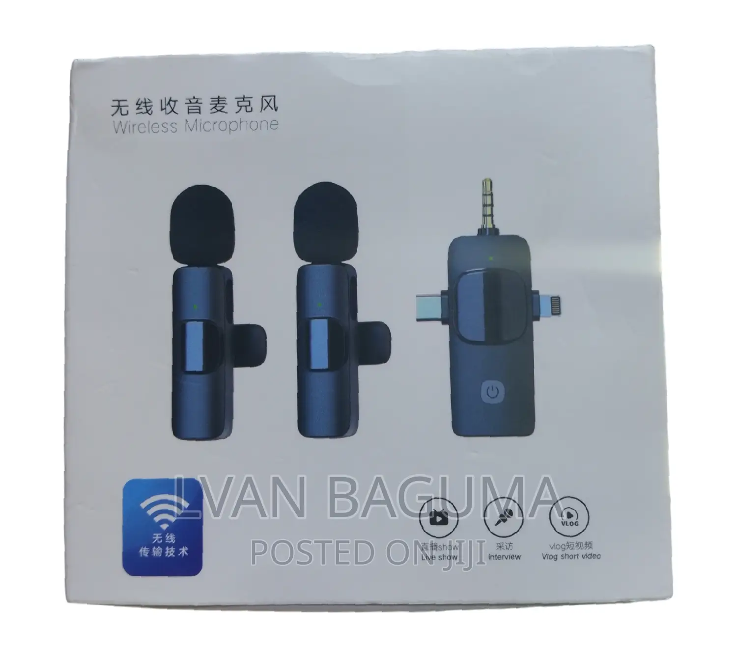 3 in 1 Inputs Wireless Mobile Phone Microphone