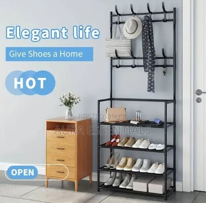 Free Standing Hat Shoe Coat Rack