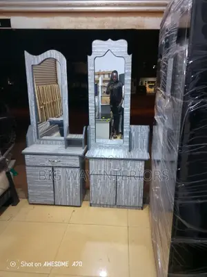 Gray Dressing Mirror A2