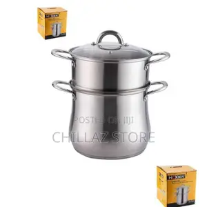 2 Layers Stainless Steel Steamer Pot.