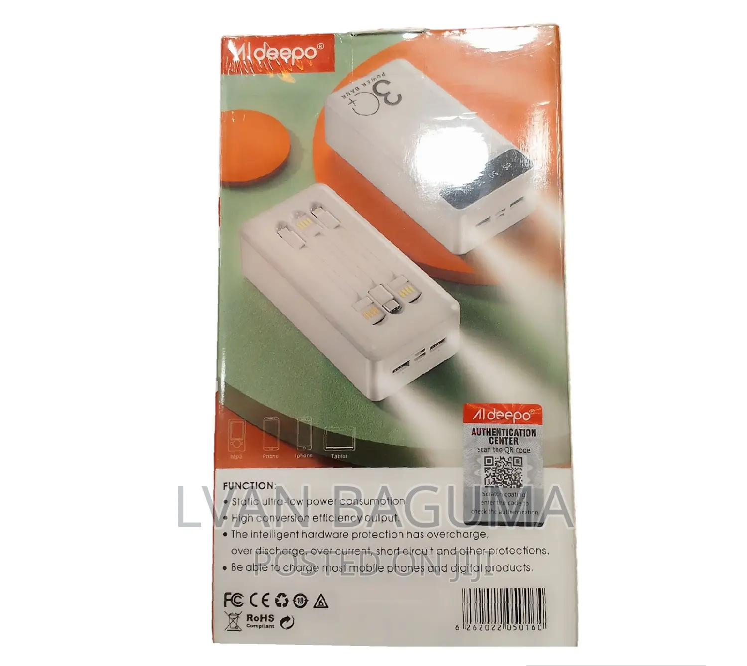 Aldeepo Power Bank - 30,000 MAH