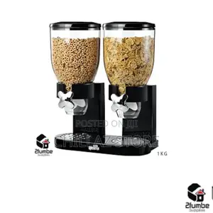 Double Cereal Food Dispenser.
