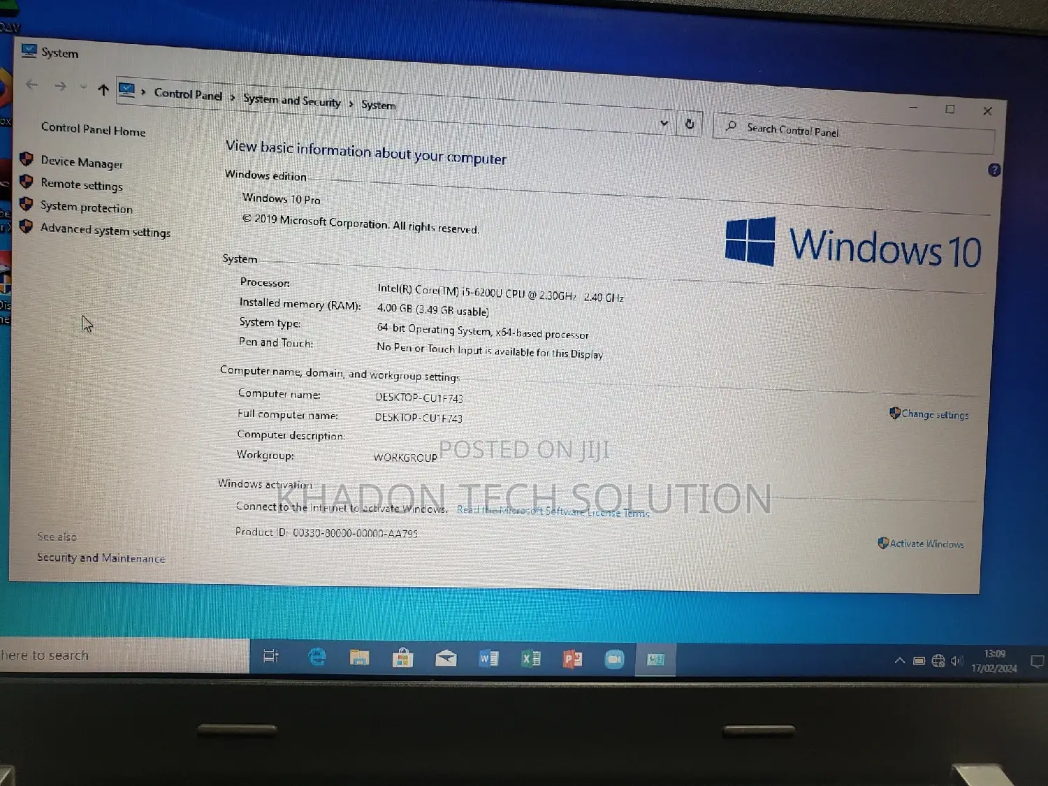 Laptop Lenovo 4GB Intel Core I5 HDD 500GB