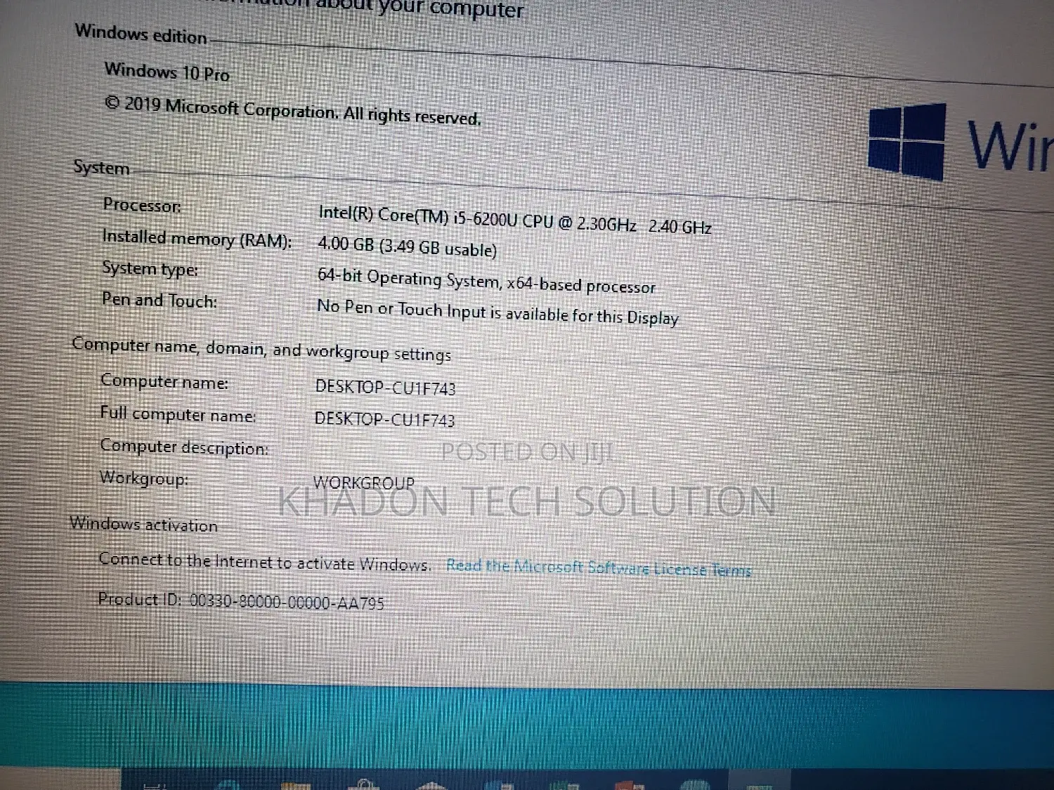 Laptop Lenovo 4GB Intel Core I5 HDD 500GB