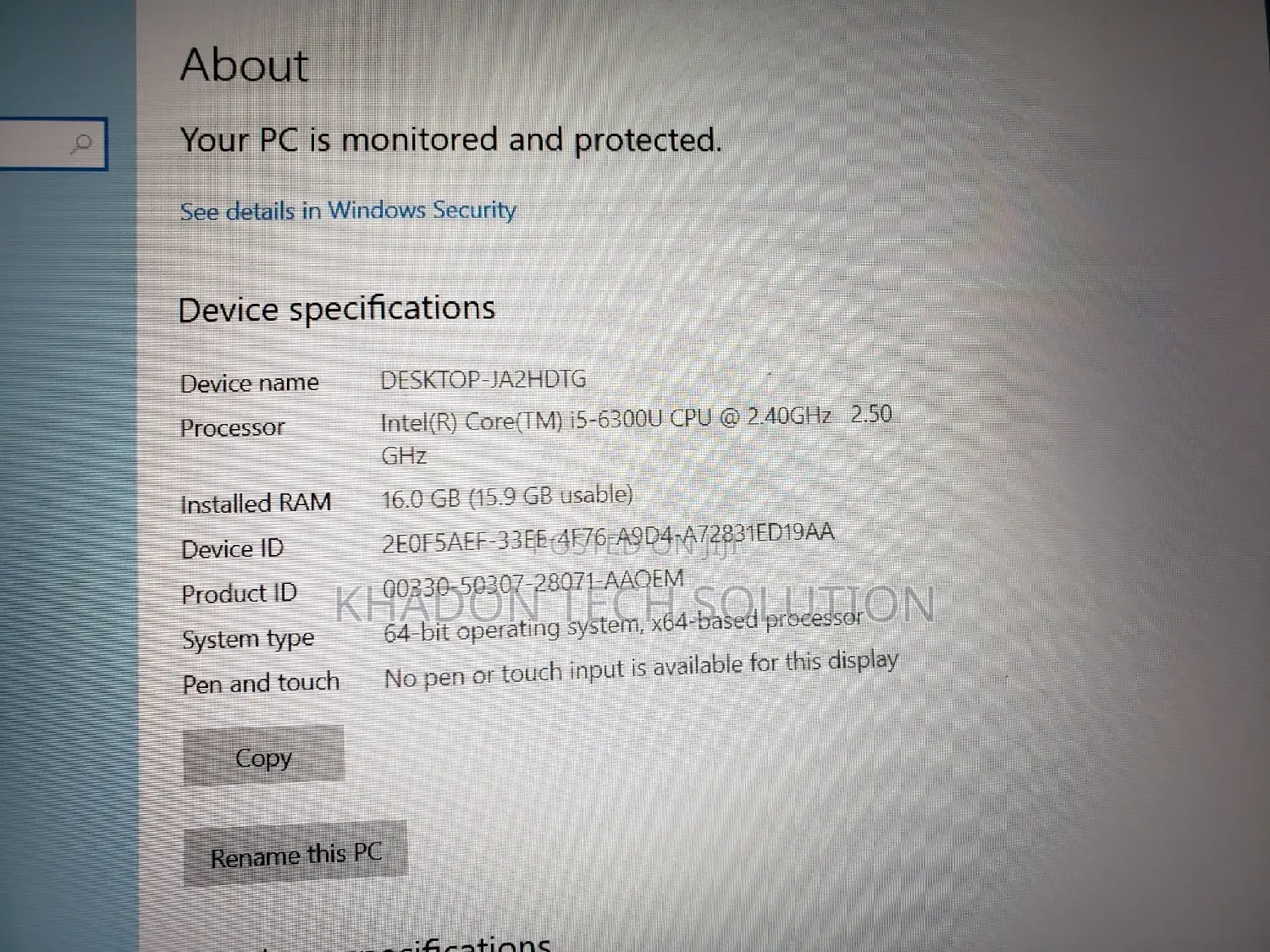 Laptop Lenovo ThinkPad T560 16GB Intel Core I5 SSD 256GB
