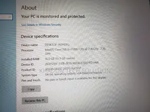 Laptop Lenovo ThinkPad T560 16GB Intel Core I5 SSD 256GB