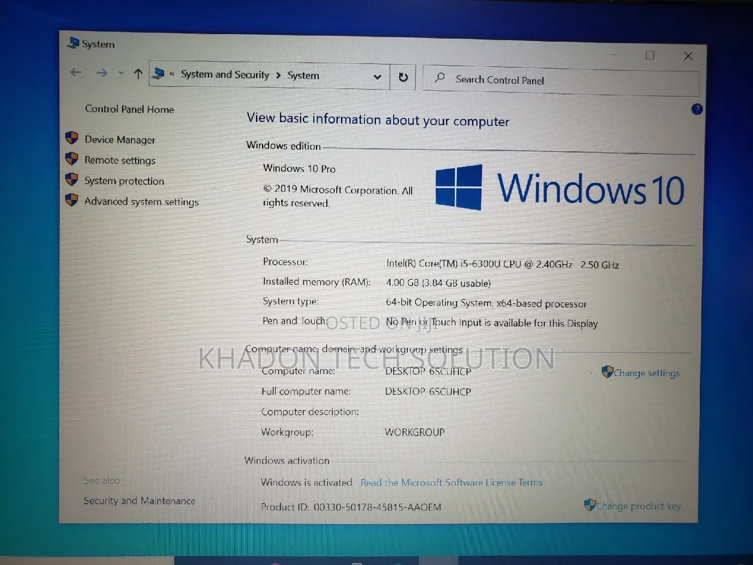 Laptop Lenovo ThinkPad T470s 4GB Intel Core I5 SSD 256GB
