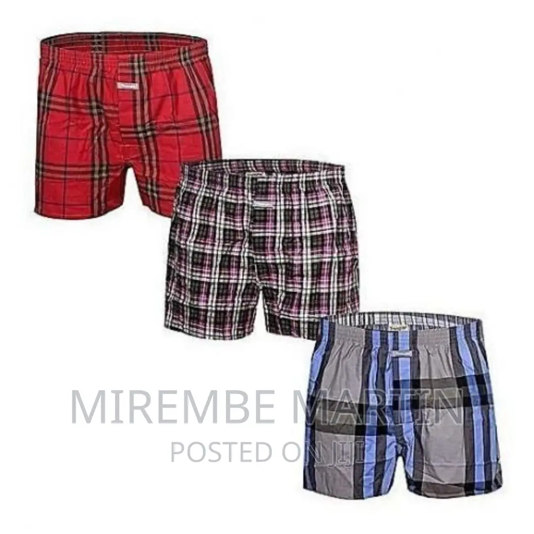 3 Pack of Checkered Men’S Boxers