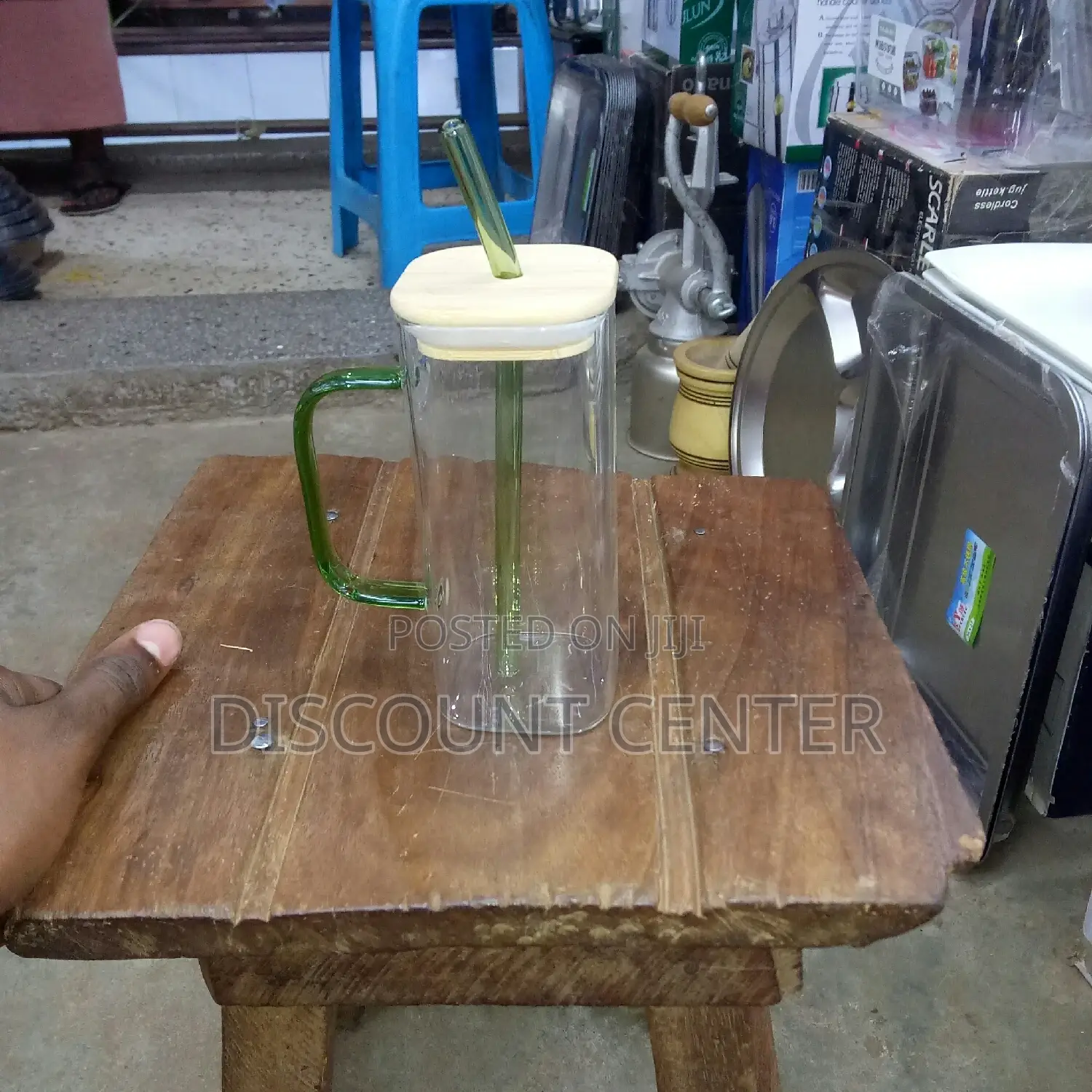 Juice Glass Mug With Straw
