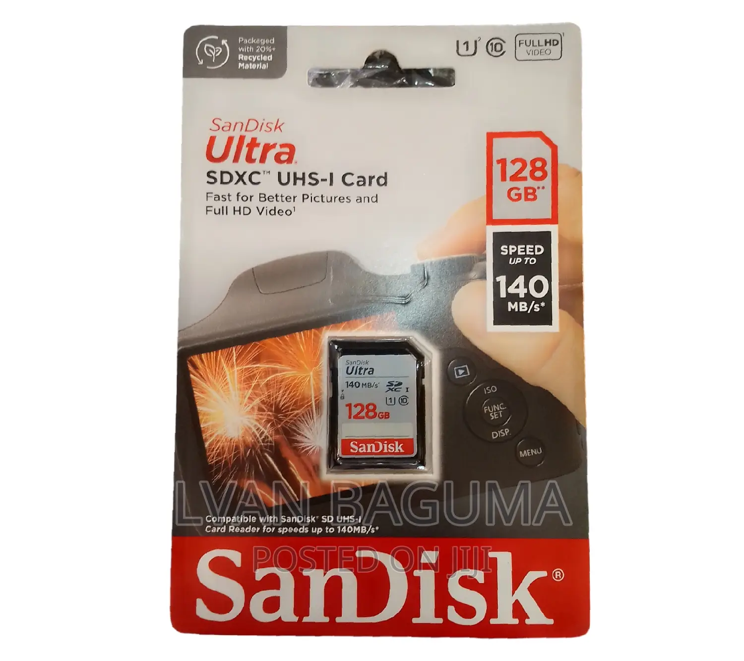 128 GB Sandisk Ultra Memory Card for Cameras