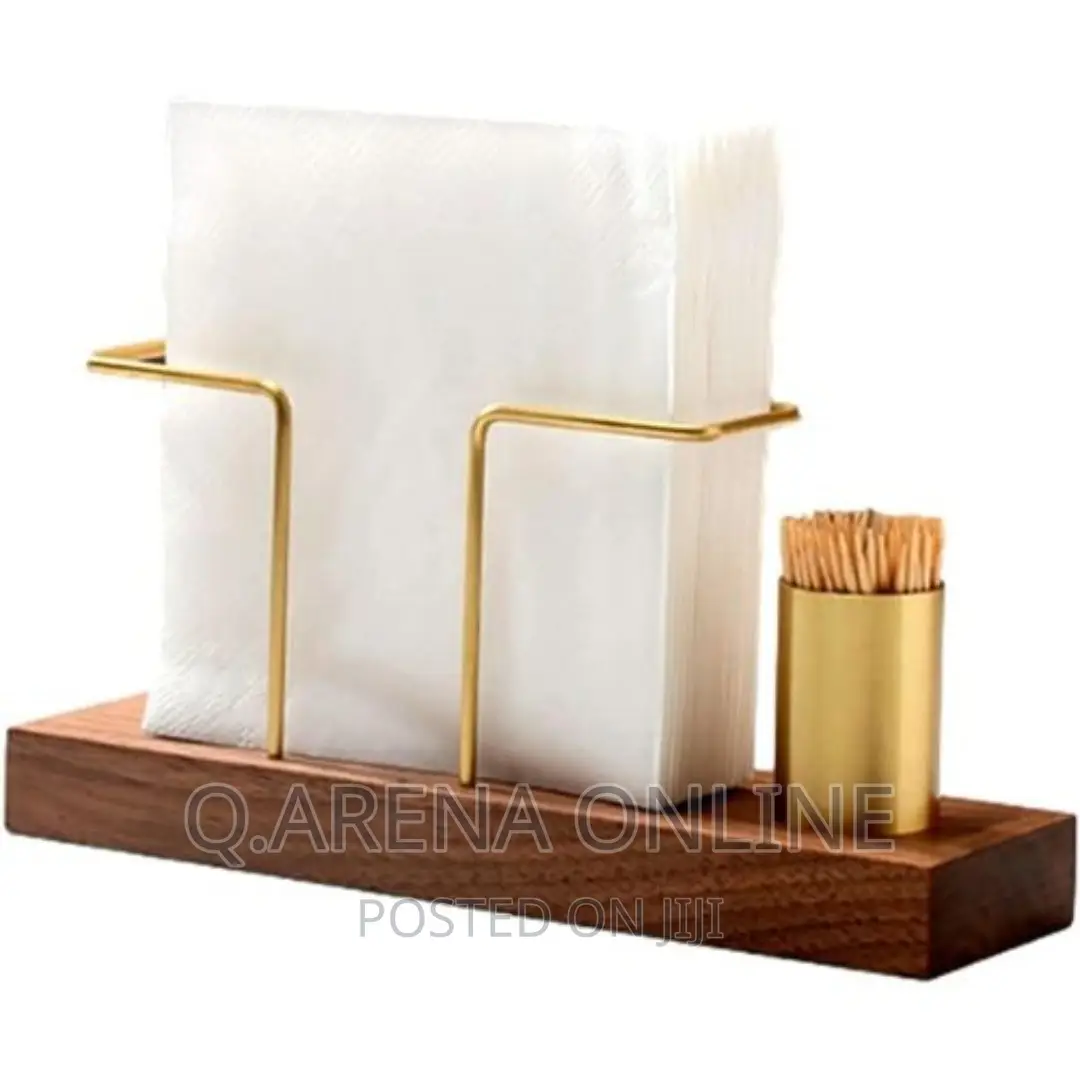 Creative Vertical Tissue Storage Rack With Toothpick Holder