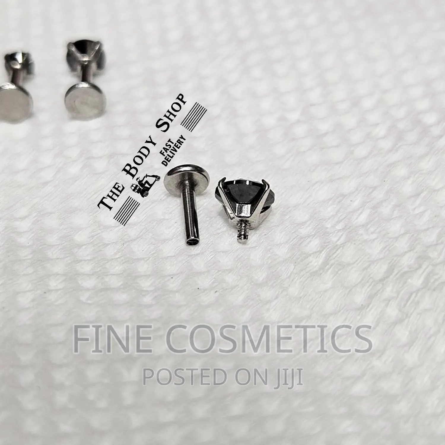 MEN'S BLACK Stainless Steel Ear Studs | 6mm And 8mm Earrings