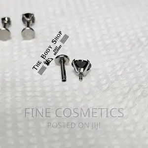 MEN'S BLACK Stainless Steel Ear Studs | 6mm And 8mm Earrings