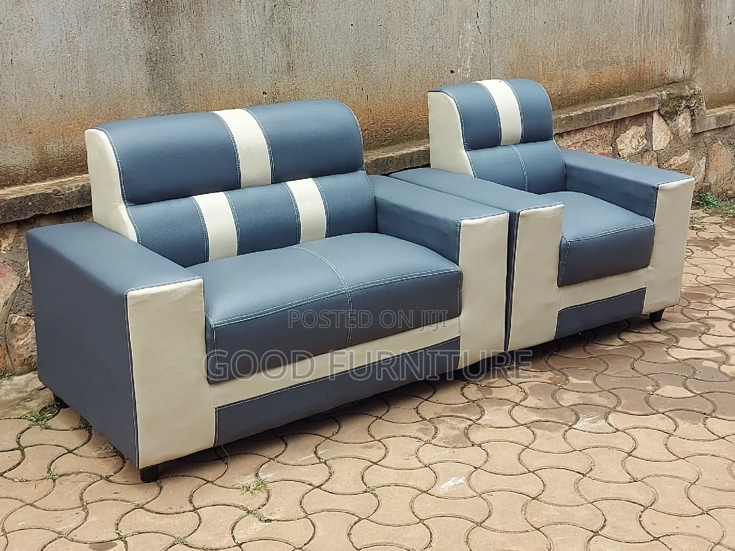 Pure Leather Three Seaters Sofas