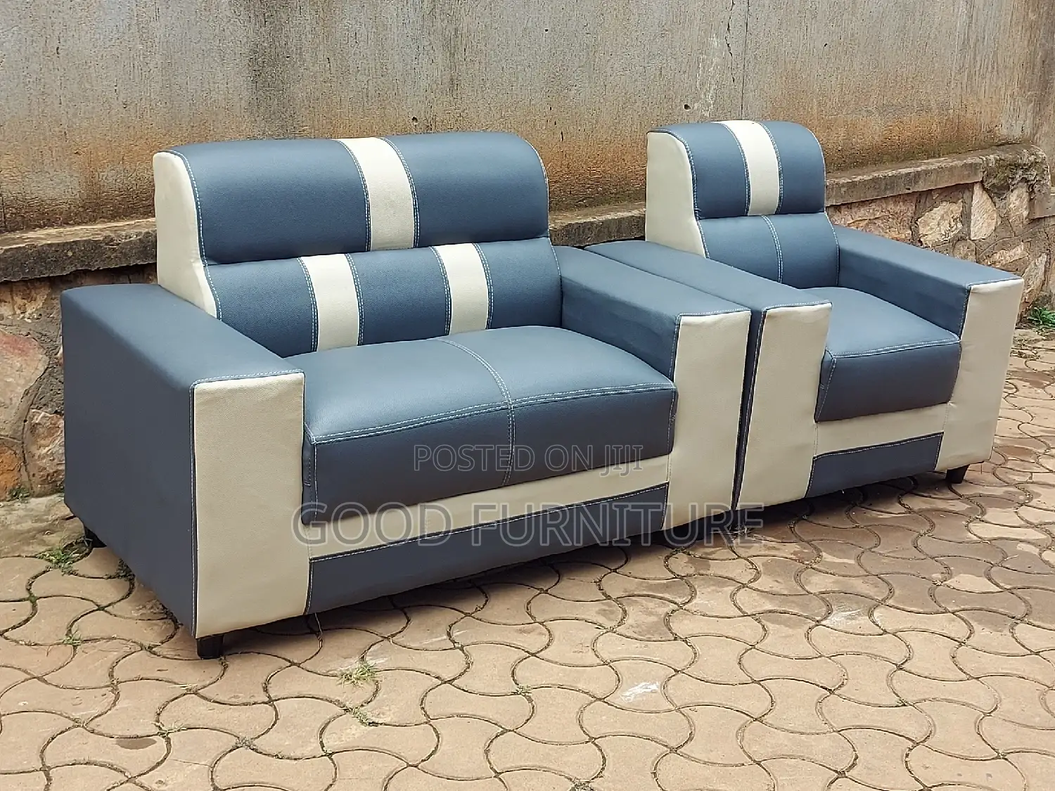 Pure Leather Three Seaters Sofas