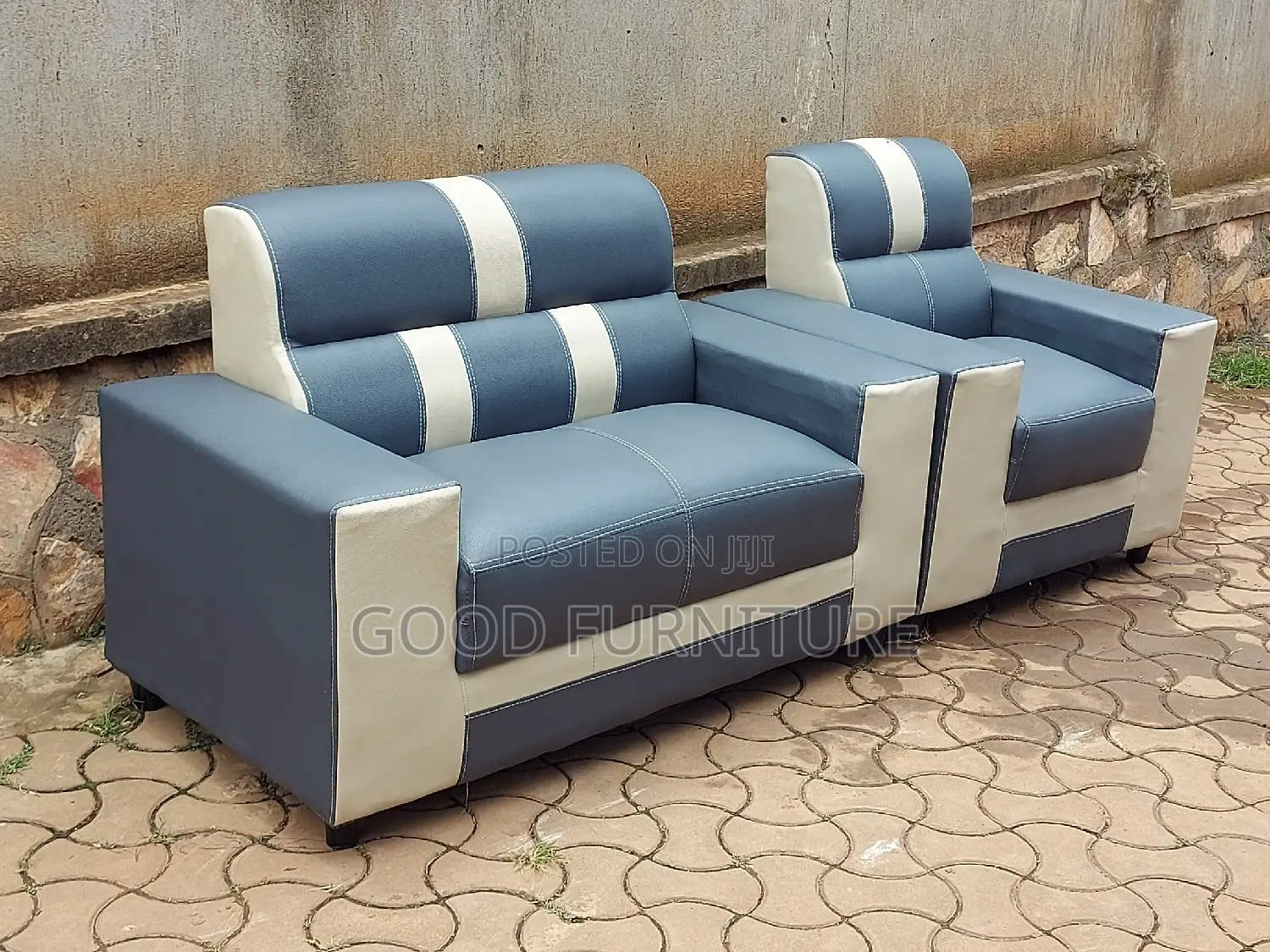 Pure Leather Three Seaters Sofas